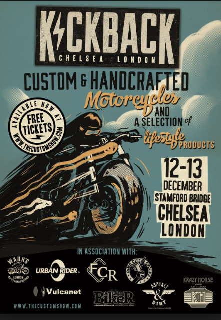 Stamford Bridge London ist Gastgeber der KICKBACK Chelsea – der führenden Ausstellung für Retro- und moderne Motorräder in Großbritannien.